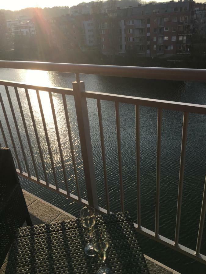 Apartament Z Basenem I Widokiem Na Motlawe 格但斯克 外观 照片